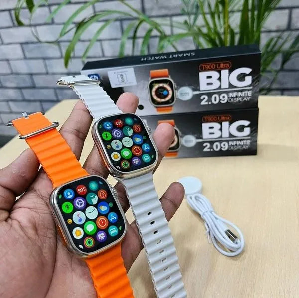5-in-1 Premium Tech Combo – Smartwatch, AirPods with case, 4 In 1 Charging Cable, Wall Mount Phone Holder
