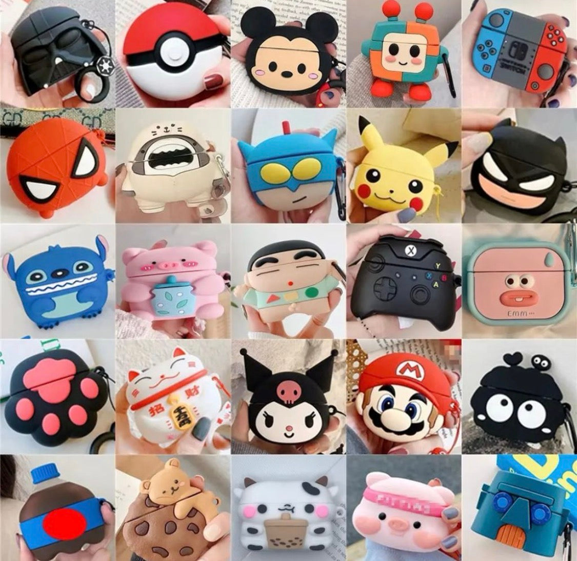 š§ Apple AirPods Pro (2nd Gen) with Designer Silicone Cases ā Multiple Styles (Mario, Starbucks & More)